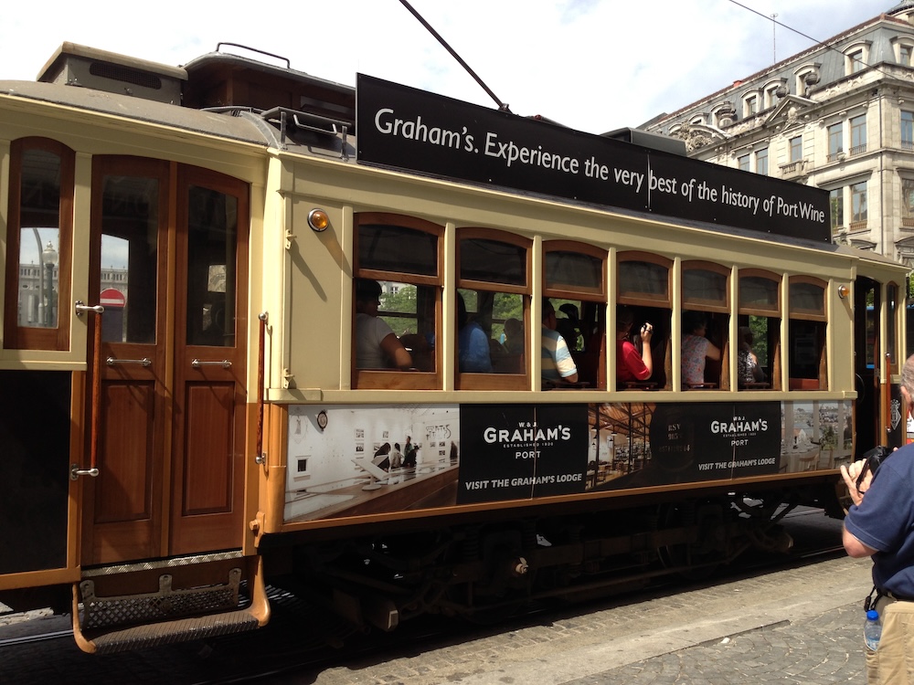 Trolley cars were once popular